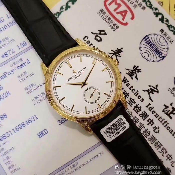 江詩丹頓 Vacheron Constantin 2019江詩丹頓歷史名作 雕花新款 深度防水 男士腕表  wssb3620